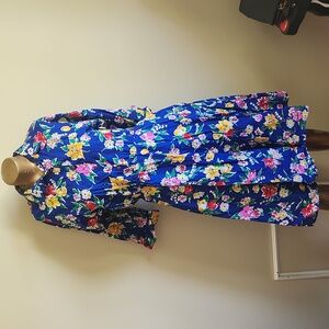 Vintage mid length floral dress